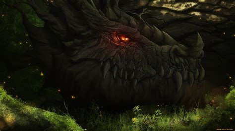 Wallpaper Forest Fantasy Art Night Artwork Dragon Jungle Smaug