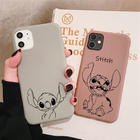 Cartoon Stitch Phone Case For Iphone 11 Pro Xr X Xs Max Soft Back Cover