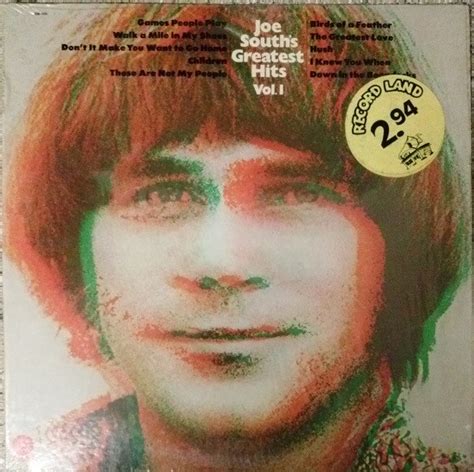 Joe South Joe Souths Greatest Hits Vol I 1977 Vinyl Discogs