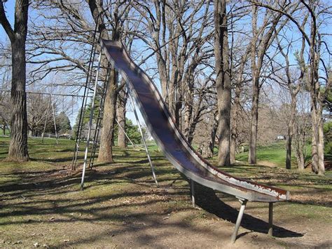 A Great Old Fashioned Playground Slide Playground Slide Playground