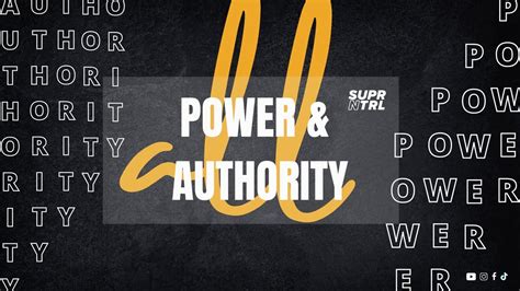 All Power And Authority Youtube