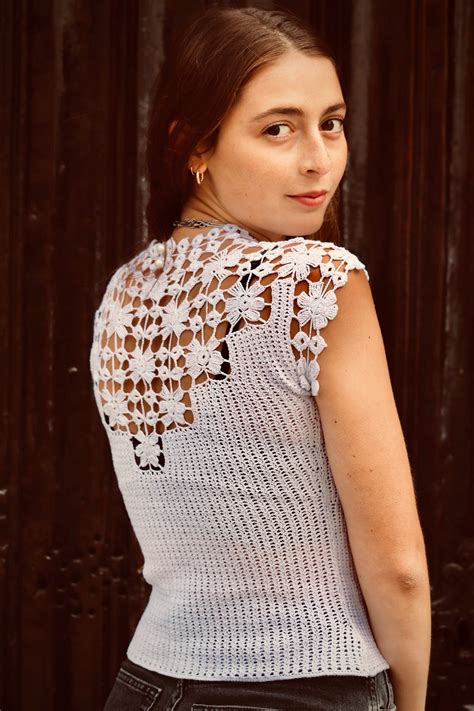 Crochet Blouse Hand Crochet Top Crochet Blouse For Women Etsy