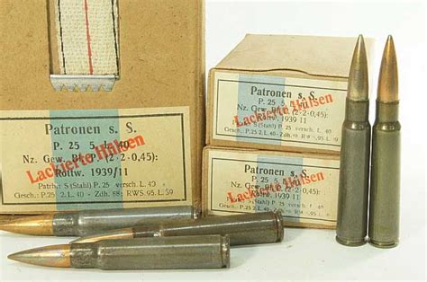 8mm Mauser German Ww2 Ammunition 1940 Lcs 1 Box