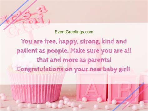 New Baby Girl Wishes Quotes And Congratulation Messages