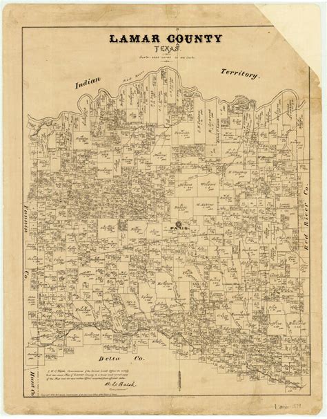 Lamar County Texas 3784 Lamar County Texas General Map Collection
