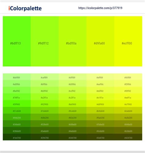 17 Latest Color Schemes With Chartreuse And Green Yellow Color Tone