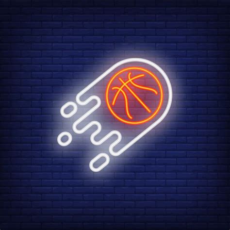 Download Flying Basketball Neon Sign For Free Neon Signs Neon