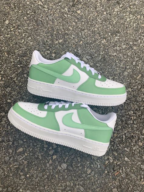 Womens Air Force 1 Green Airforce Military