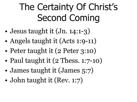 The Second Coming Of Christ Ppt Download