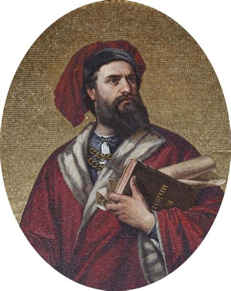 An Old Painting Of A Man With A Book In His Hand And Wearing A Red Robe