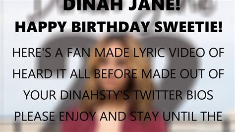 Dinah Jane Heard It All Before Lyrics - Dinah Jane - Heard It All Before (Fan Lyric Video) - YouTube