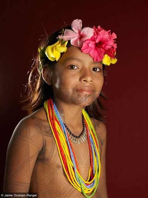 Embera Tribe Girl Embera Amazonas
