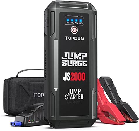 Topdon 2000a Peak Battery Jump Starter Review Battery Realm