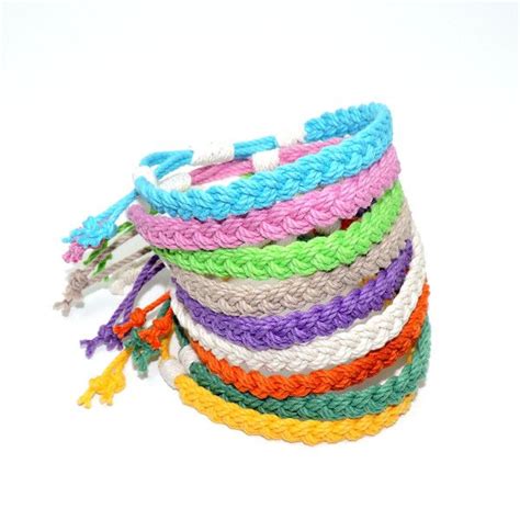 Adjustable Woven Anklet Choose From 18 Colors Sailor Bracelet