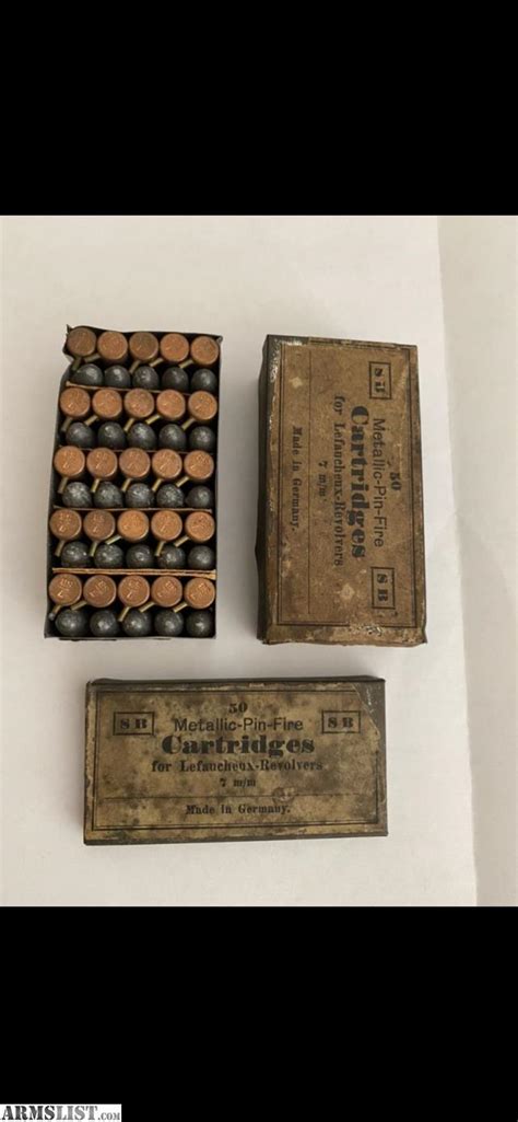 Armslist For Sale Rare Pin Fire Ammo