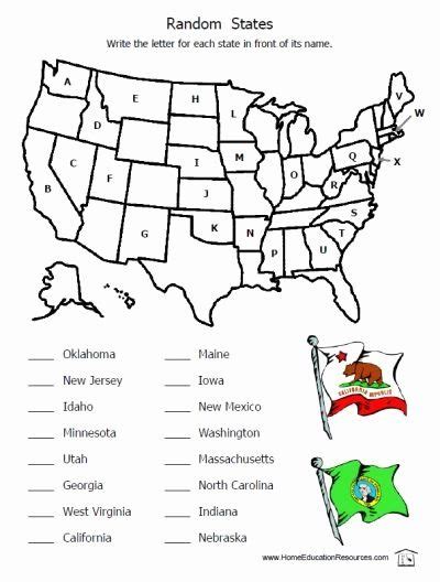 50 States Map Worksheet Best Of Name The State United States Printable