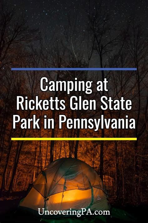 Camping At Ricketts Glen State Park In Pennsylvania Via Uncoveringpa