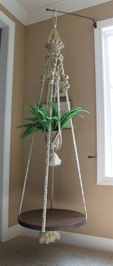 Maybe you would like to learn more about one of these? Fabulous, handmade, hanging macrame plant holder and table ...