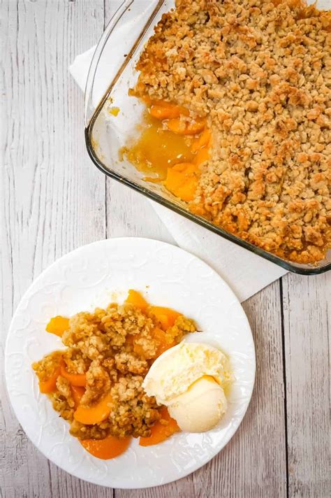 Peach Crumble Is A Delicious Dessert Recipe Made With Canned Peaches