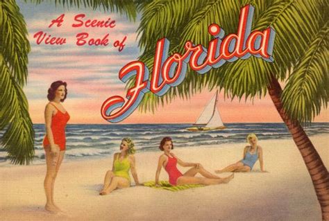 Vintage 1930s Florida Beach Scene Digital Download Beach Scenes