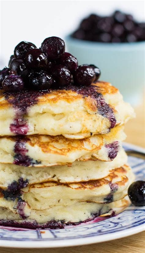 Buttermilk Pancakes With Blueberry Compote Spicy Southern Kitchen