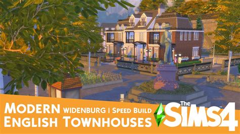The Sims 4 English Townhouses Windenburg Speed Build No Cc