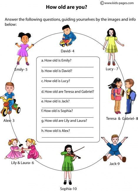 How Old Are You Worksheet Learning English For Kids English Grammar
