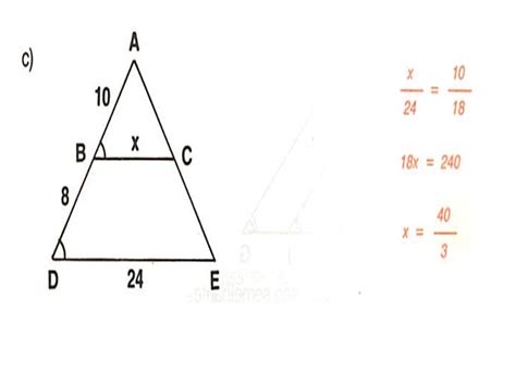 Exercicios Sobre Semelhança De Triangulos EDULEARN