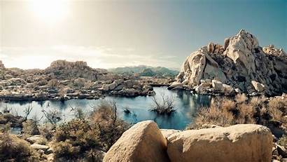 Desert Rock Formations California Lake National Park