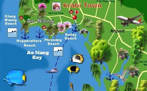 Krabi Map Reiseblog Flashpacking4life Thailand Philippinen U