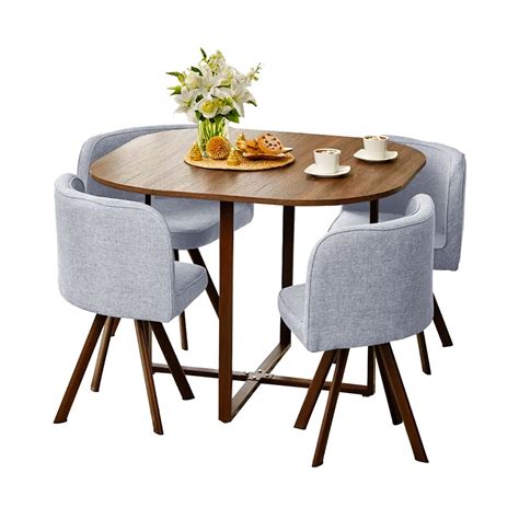 Admitimos juegos para dispositivos móviles y de escritorio. 🥇 Juego de Comedor Ahorra Espacio 4 Sillas Gris ⇒ Mejor ...