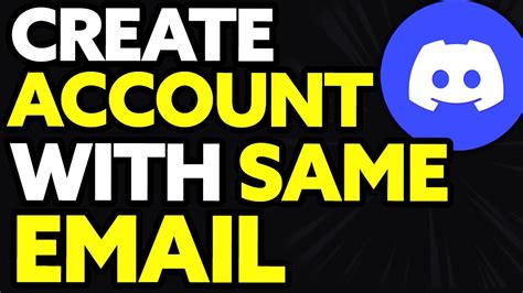 How To Create Discord Account With Same Email Easy Youtube