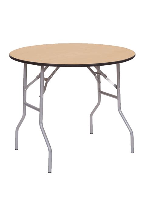 Folding Round Wood Table 36 Theoni Collection