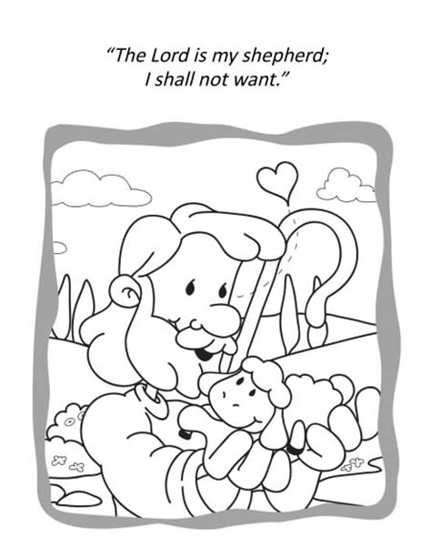If they roll a number that they already rolled, they don't draw. Psalm 23 - Coloring Book - iCharacter