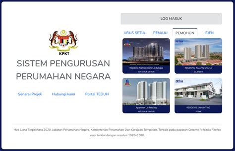 Kerajaan negeri johor (sujk) bahagian perumahan tawar satu skim perumahan mampu milik khas untuk warga johor berpendapatan rendah dan sederhana. Pendaftaran SPRN (TEDUH) Sistem Permohonan Rumah Mampu Milik