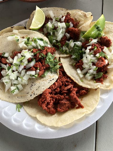 I Ate Chorizo Tacos With Cilantro And Lime On Freshly Made Tortillas