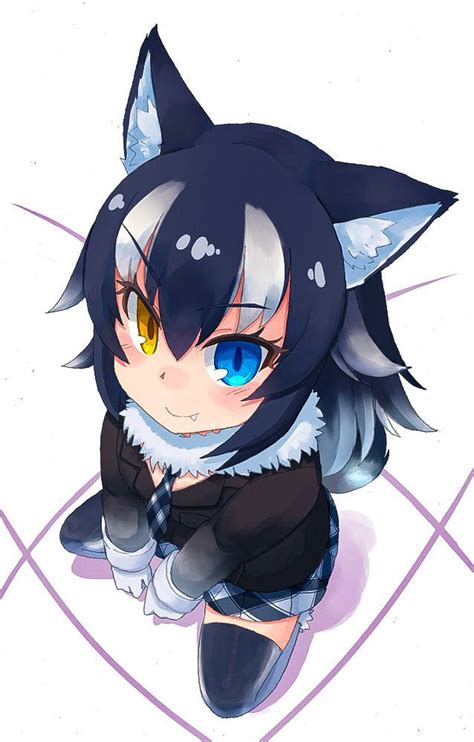 Kawaii Anime Wolf Girl Chibi
