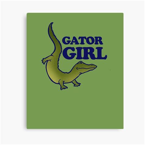 Florida Gator Girl Canvas Prints Redbubble
