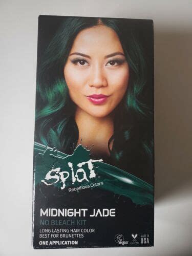 Splat Midnight Jade Hair Color Kit Semi Permanent No Bleach Green