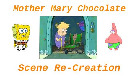Spongebob Old Lady Chocolate Scene Re Creation Youtube