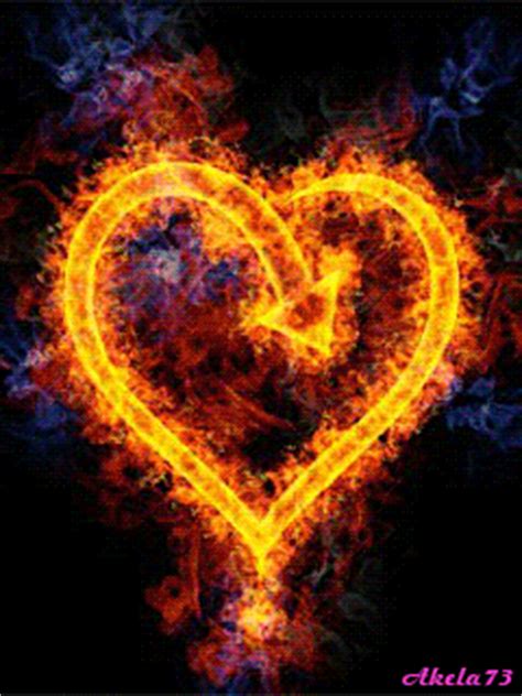 amazing burning hearts gif images  animations