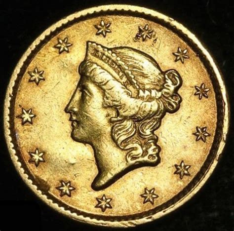 1851 1 One Dollar Liberty Head Gold Coin High Grade Condition