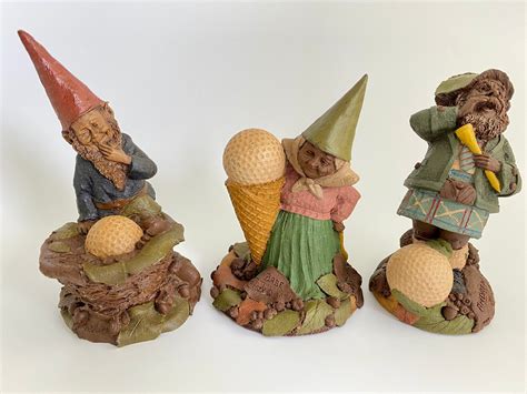 Tom Clark Gnome Figurines Lot Of 3 1990s Hogan Andrew Babe Etsy