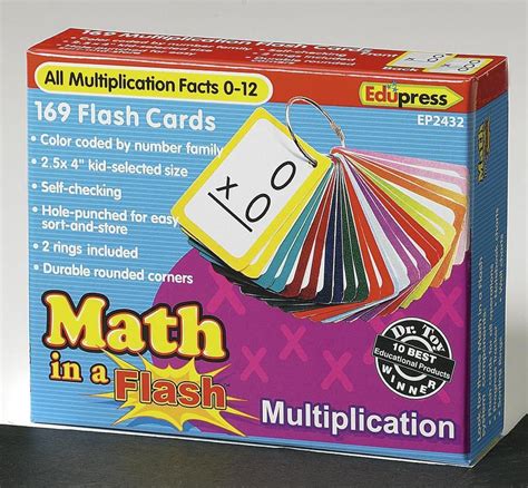 Teacher Created Resources Math In A Flash™ Color Coded Flash Cards