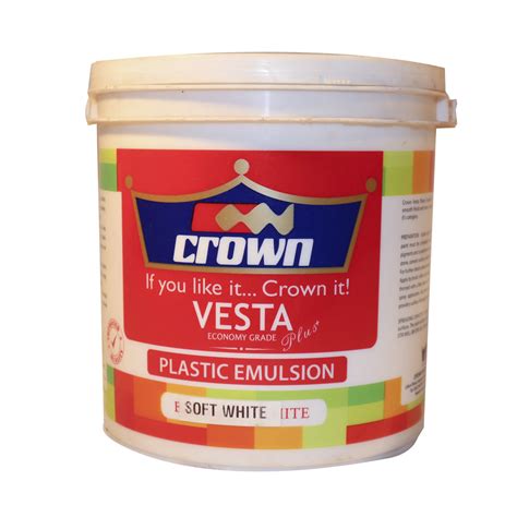 Crown Paint Economy Vesta Emulsion Soft White 20l Ubicaciondepersonas