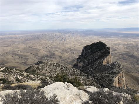 Top Of Highest Point In Texas Guadalupe Peak 8751 Feet Rtexas