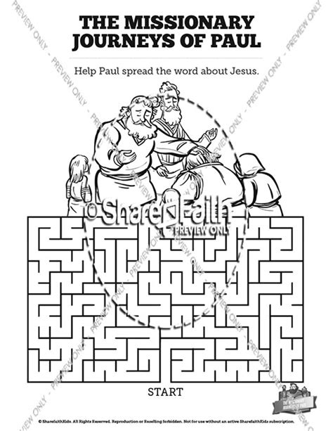 After a successful time of ministry in the provinces of macedonia and achaia, st. The Missionary Journeys of Paul Bible Mazes | Bible Mazes