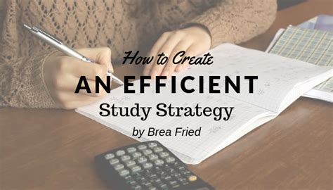 How To Create An Efficient Study Strategy Rethink Studying