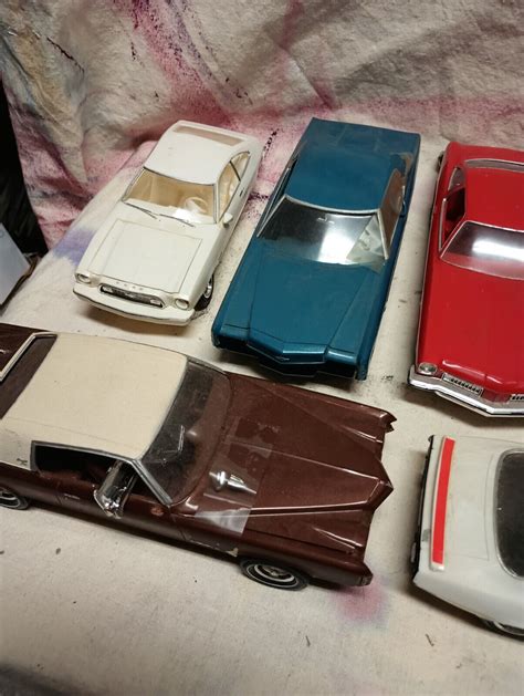 Vintage Model Car Kits Junkyard Lot Of 18 1960s Amt And Promos Chevy