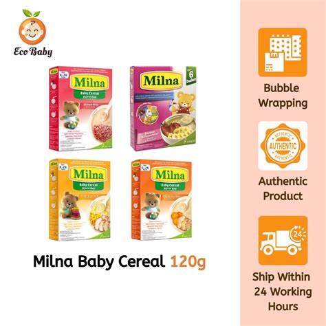 Milna Baby Cereal 6 Months 120g Shopee Malaysia